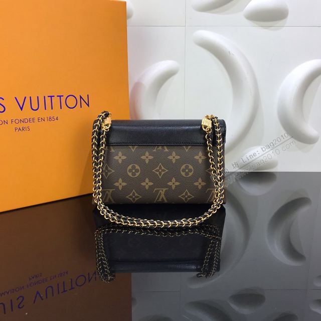 LV包 LV女包 M44916 Pochette LV Thelma手袋 2020早春新款 LV老花配皮 LV鏈條斜挎女包  ydh3299